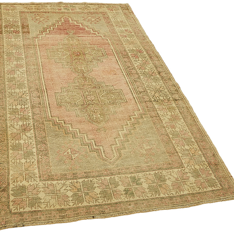 Vintage Turkish Hand-Knotted Rug - 3' 9" x 6' 8" (45" x 80") - K0090983