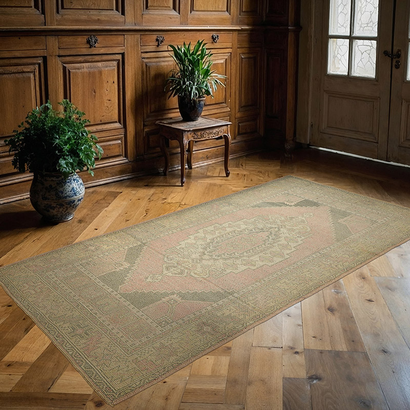 El Dokuma Vintage Halı - 120 cm x 225 cm - K0090985
