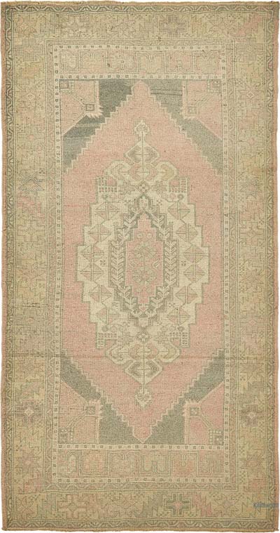 El Dokuma Vintage Halı - 120 cm x 225 cm