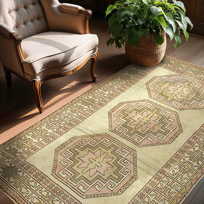 El Dokuma Vintage Halı - 150 cm x 215 cm - K0090986