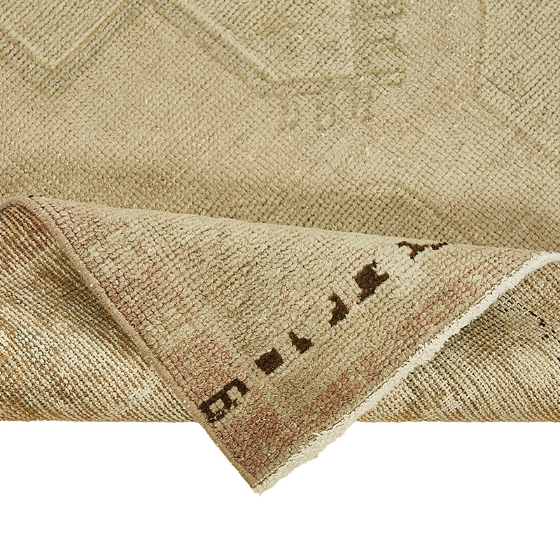Alfombra Vintage Turca Anudada a Mano - 106 cm x 240 cm - K0090987