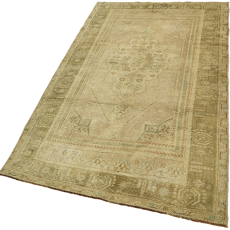 Vintage Turkish Hand-Knotted Rug - 3' 6" x 6' 11" (42" x 83") - K0090988