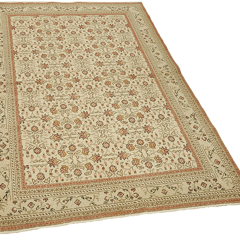 Vintage Turkish Hand-Knotted Rug - 3' 10" x 5' 9" (46" x 69") - K0090989