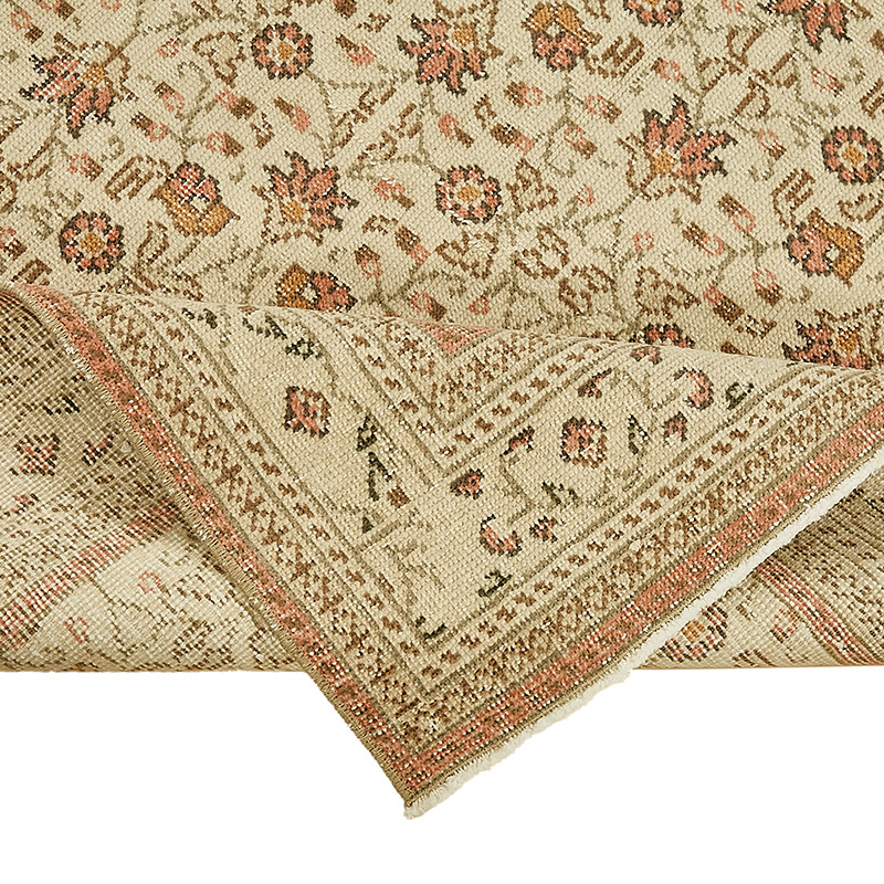 Vintage Turkish Hand-Knotted Rug - 3' 10" x 5' 9" (46" x 69") - K0090989