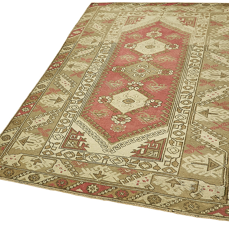 Vintage Turkish Hand-Knotted Rug - 4'  x 6' 3" (48" x 75") - K0090990