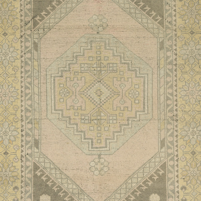 Alfombra Vintage Turca Anudada a Mano - 120 cm x 217 cm - K0090992
