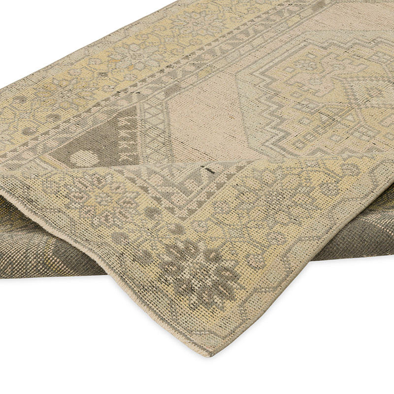 Alfombra Vintage Turca Anudada a Mano - 120 cm x 217 cm - K0090992