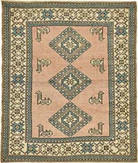 El Dokuma Vintage Halı - 142 cm x 167 cm