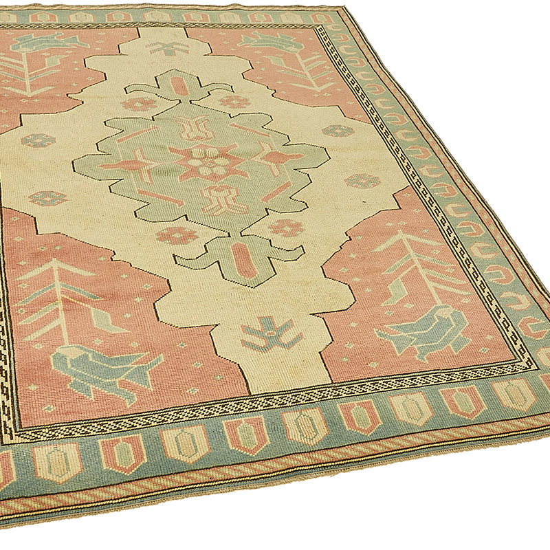 El Dokuma Vintage Halı - 152 cm x 200 cm - K0090995