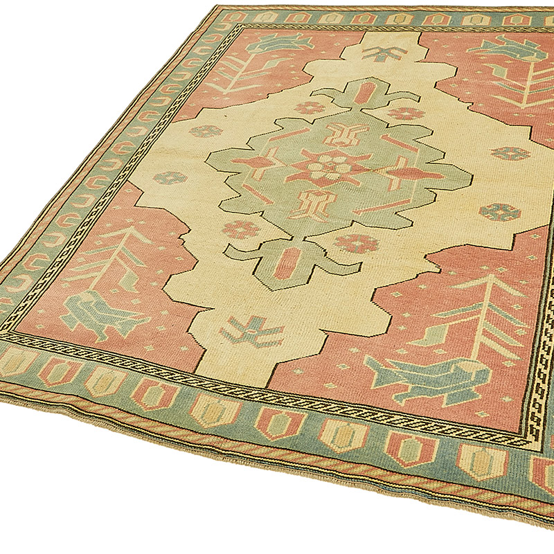 El Dokuma Vintage Halı - 152 cm x 200 cm - K0090995
