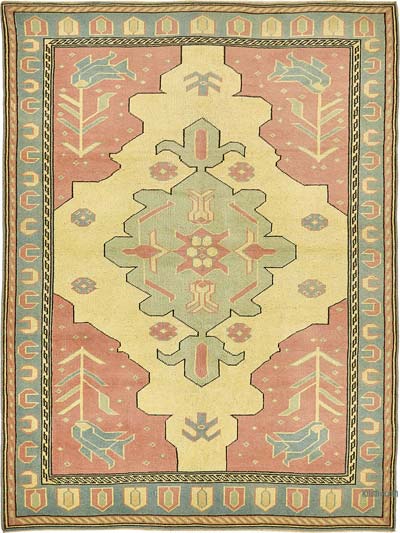 El Dokuma Vintage Halı - 152 cm x 200 cm