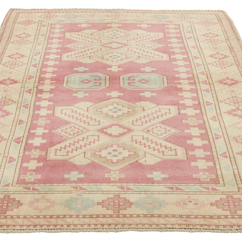 Vintage Turkish Hand-Knotted Rug - 3' 10" x 5' 1" (46" x 61") - K0090997