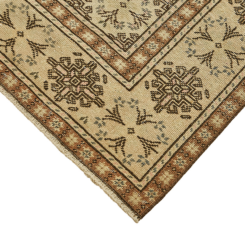Alfombra Vintage Turca Anudada a Mano - 118 cm x 175 cm - K0090999