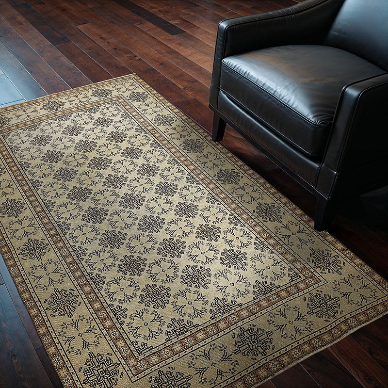 Alfombra Vintage Turca Anudada a Mano - 118 cm x 175 cm - K0090999