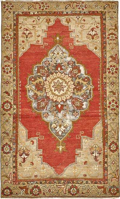 El Dokuma Vintage Halı - 112 cm x 187 cm