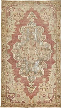 Vintage Turkish Hand-Knotted Rug - 4' 6" x 7' 10" (54" x 94")