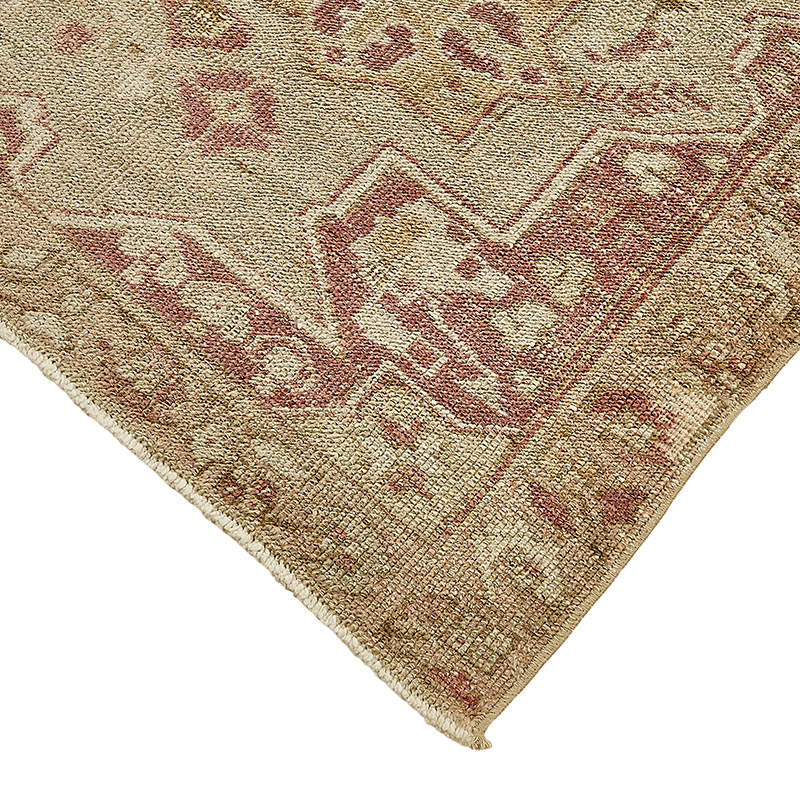 Alfombra Vintage Turca Anudada a Mano - 136 cm x 240 cm - K0091001