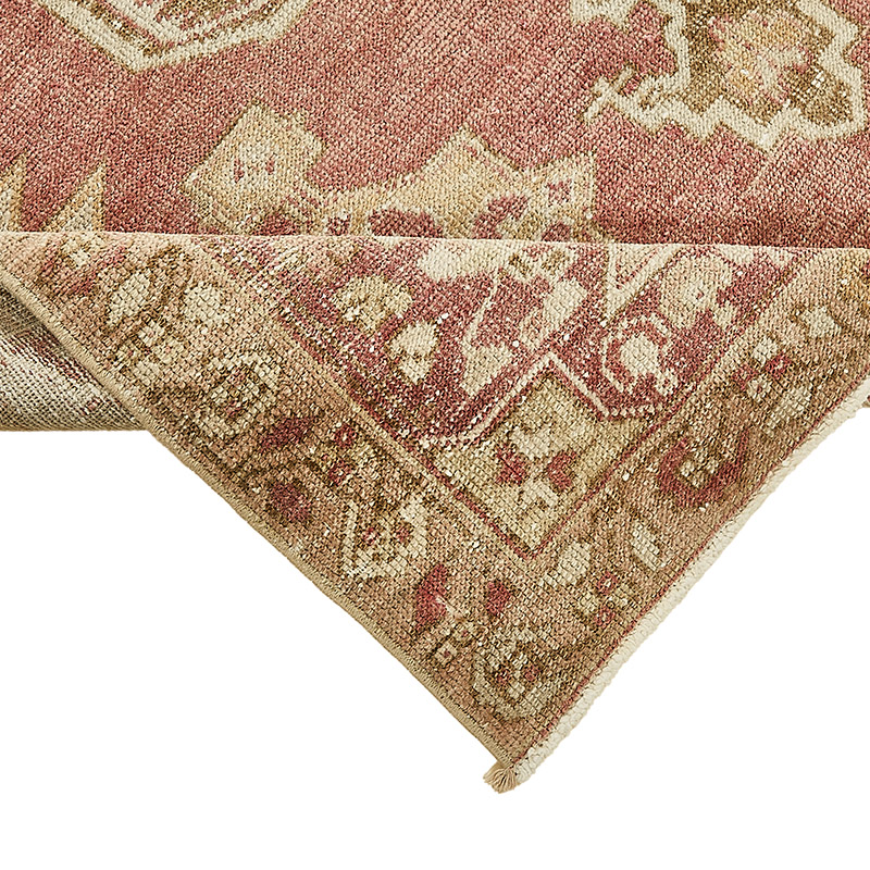 Alfombra Vintage Turca Anudada a Mano - 136 cm x 240 cm - K0091001