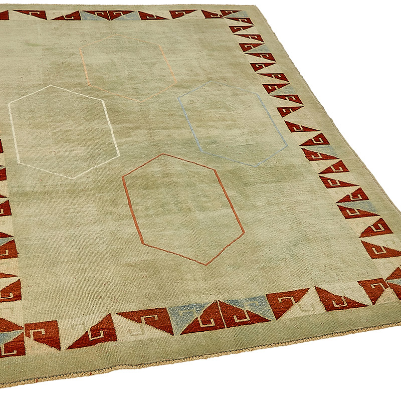 El Dokuma Vintage Halı - 156 cm x 200 cm - K0091002