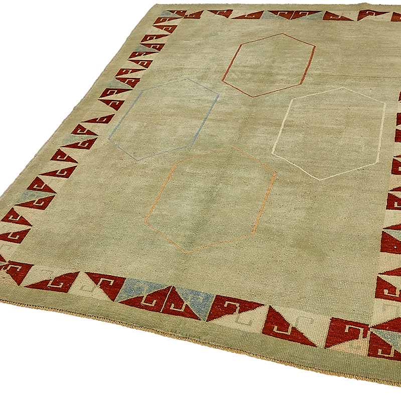 El Dokuma Vintage Halı - 156 cm x 200 cm - K0091002