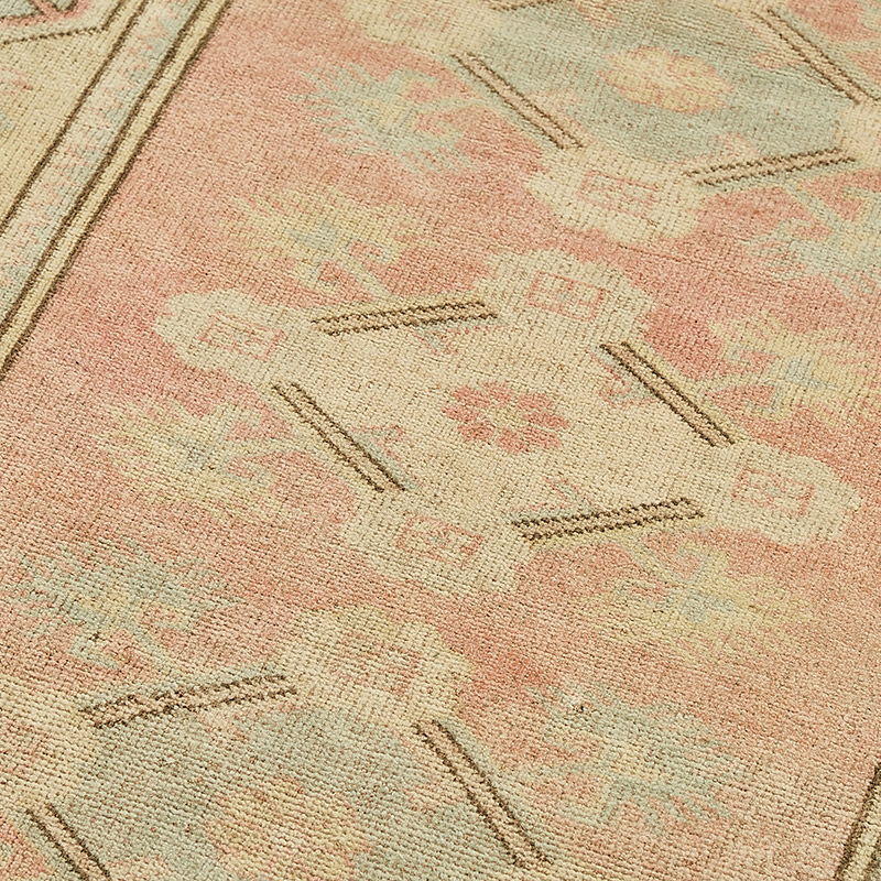 Vintage Turkish Hand-Knotted Rug - 4' 1" x 7'  (49" x 84") - K0091003
