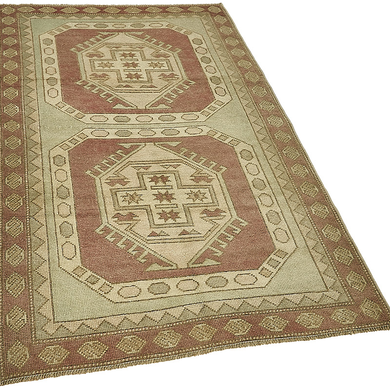 Vintage Turkish Hand-Knotted Rug - 3' 5" x 5' 11" (41" x 71") - K0091004