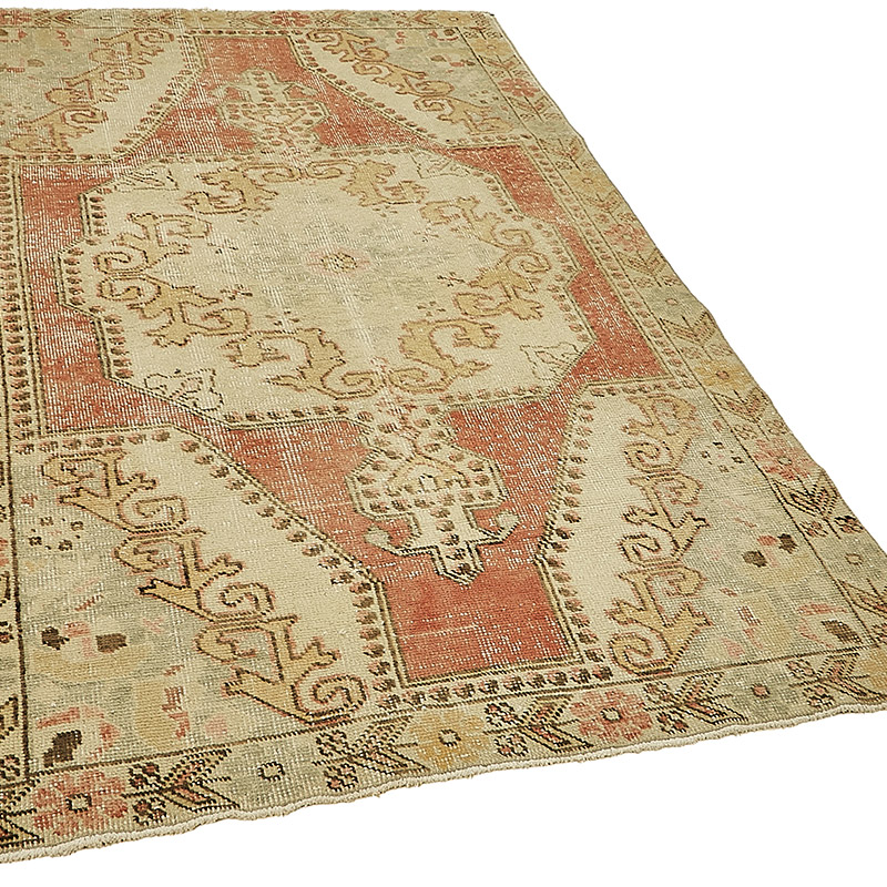 Vintage Turkish Hand-Knotted Rug - 4' 6" x 7'  (54" x 84") - K0091005