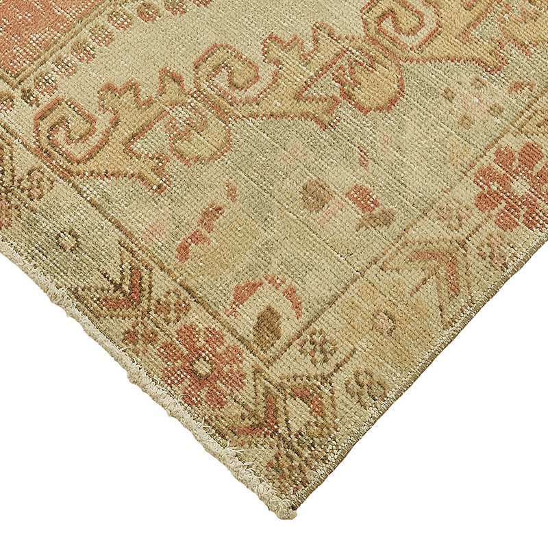Vintage Turkish Hand-Knotted Rug - 4' 6" x 7'  (54" x 84") - K0091005