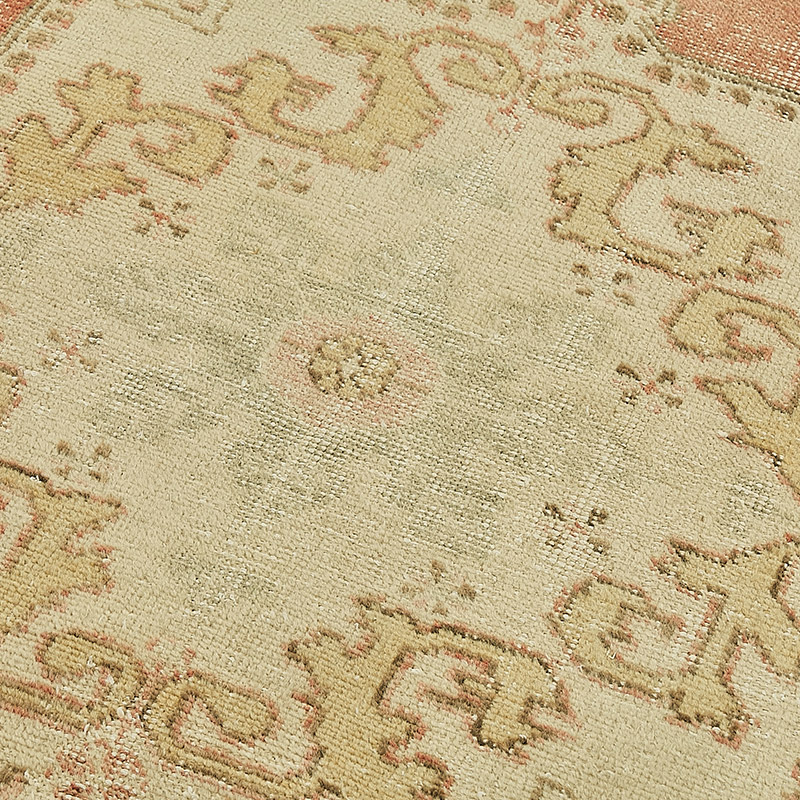 Vintage Turkish Hand-Knotted Rug - 4' 6" x 7'  (54" x 84") - K0091005
