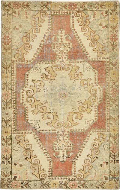 El Dokuma Vintage Halı - 136 cm x 213 cm