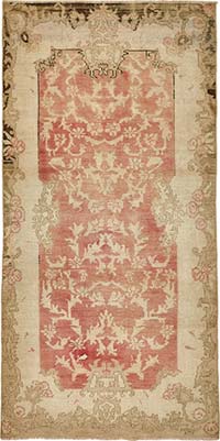 Vintage Turkish Hand-Knotted Rug - 3' 6" x 6' 11" (42" x 83")