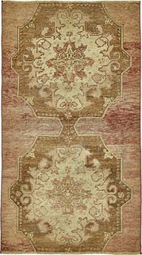 Vintage Turkish Hand-Knotted Rug - 3' 3" x 5' 11" (39" x 71")