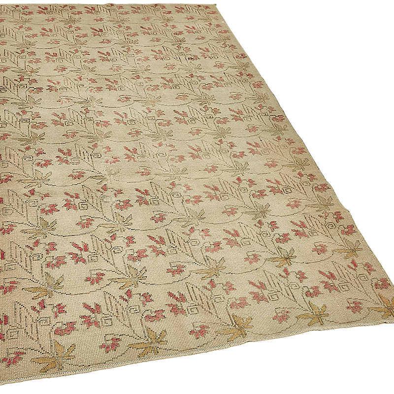 Vintage Turkish Hand-Knotted Rug - 3' 10" x 6' 10" (46" x 82") - K0091009