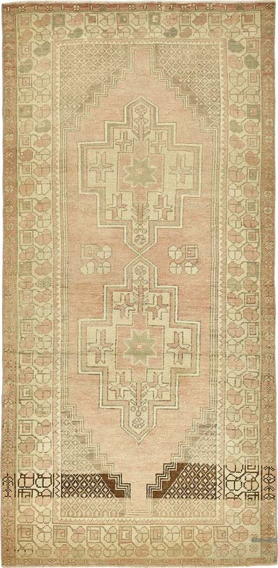 El Dokuma Vintage Halı - 121 cm x 250 cm