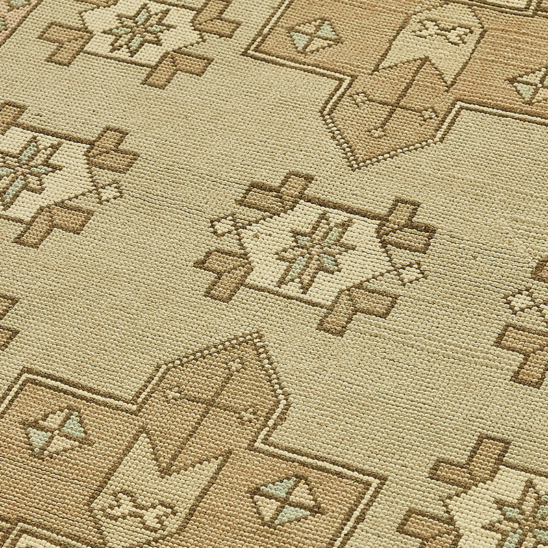 Alfombra Vintage Turca Anudada a Mano - 134 cm x 237 cm - K0091011