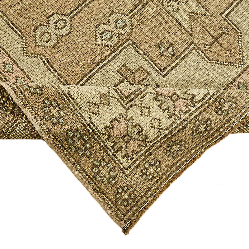 Alfombra Vintage Turca Anudada a Mano - 134 cm x 237 cm - K0091011