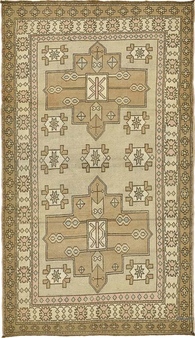 El Dokuma Vintage Halı - 134 cm x 237 cm