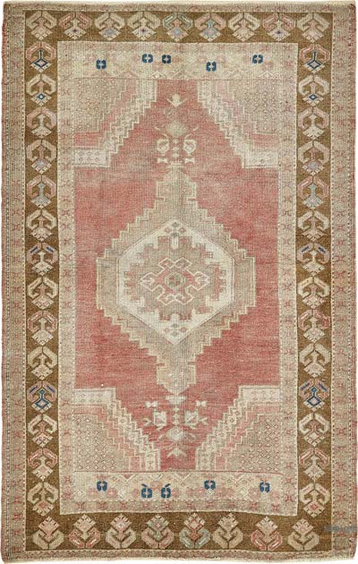 El Dokuma Vintage Halı - 110 cm x 167 cm