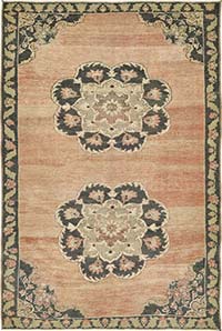 Alfombra Vintage Turca Anudada a Mano - 139 cm x 205 cm