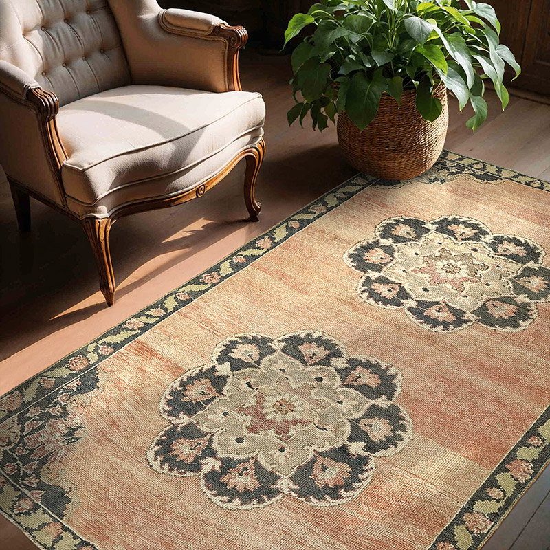 El Dokuma Vintage Halı - 139 cm x 205 cm - K0091016
