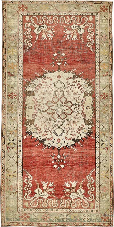 El Dokuma Vintage Halı - 100 cm x 205 cm