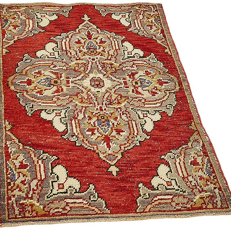 El Dokuma Vintage Halı - 69 cm x 101 cm - K0091020