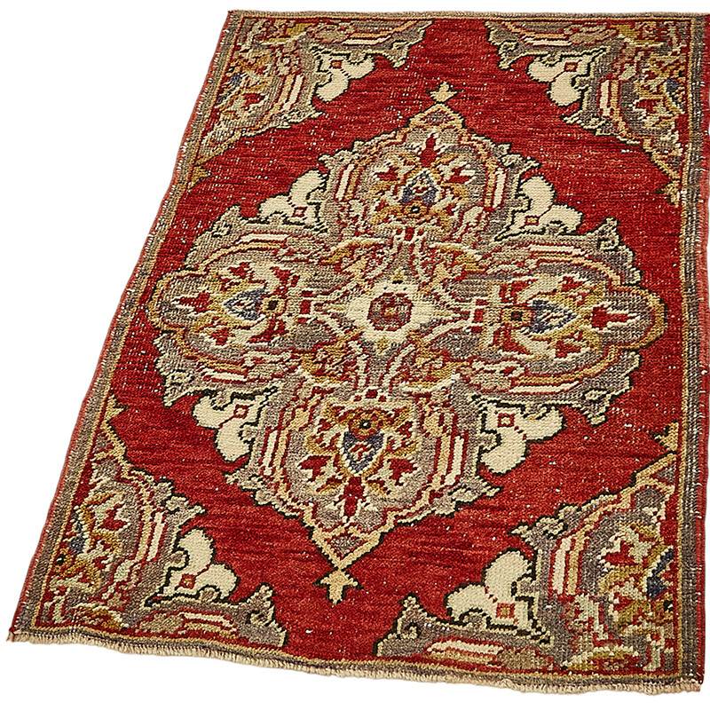El Dokuma Vintage Halı - 69 cm x 101 cm - K0091020
