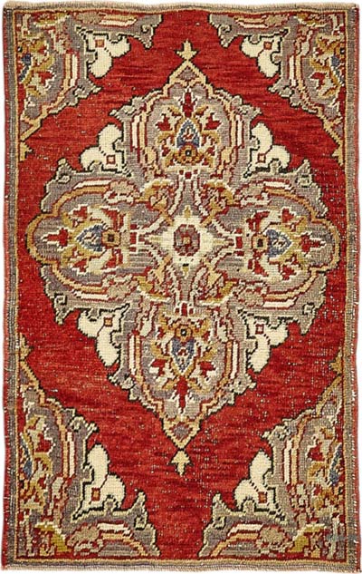 El Dokuma Vintage Halı - 69 cm x 101 cm