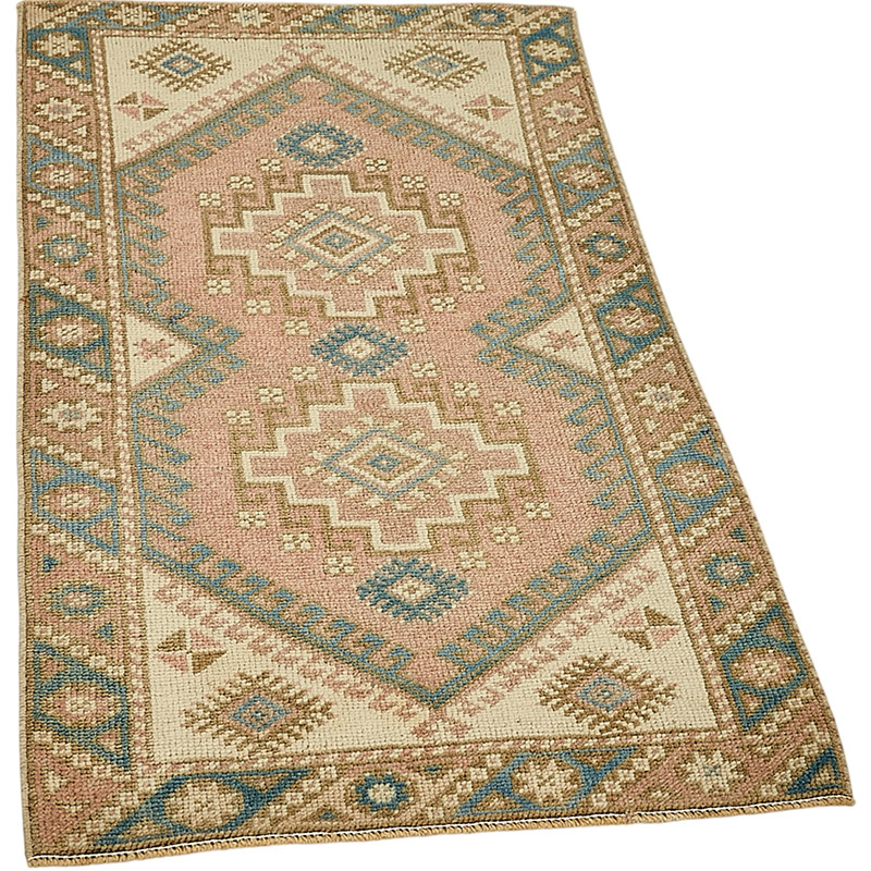 El Dokuma Vintage Halı - 65 cm x 110 cm - K0091022