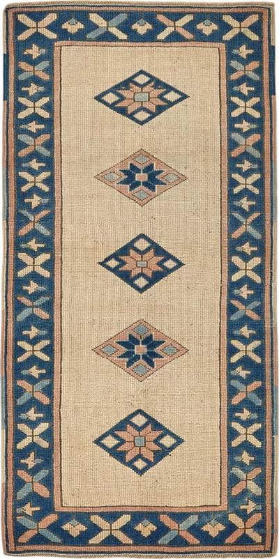 El Dokuma Vintage Halı - 75 cm x 150 cm