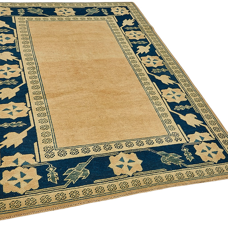 Alfombra Vintage Turca Anudada a Mano - 142 cm x 192 cm - K0091025