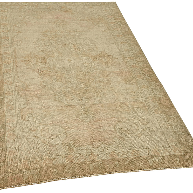 Alfombra Vintage Turca Anudada a Mano - 119 cm x 197 cm - K0091030