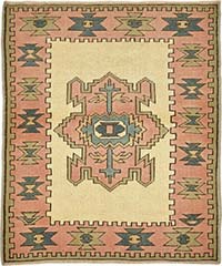 El Dokuma Vintage Halı - 95 cm x 105 cm