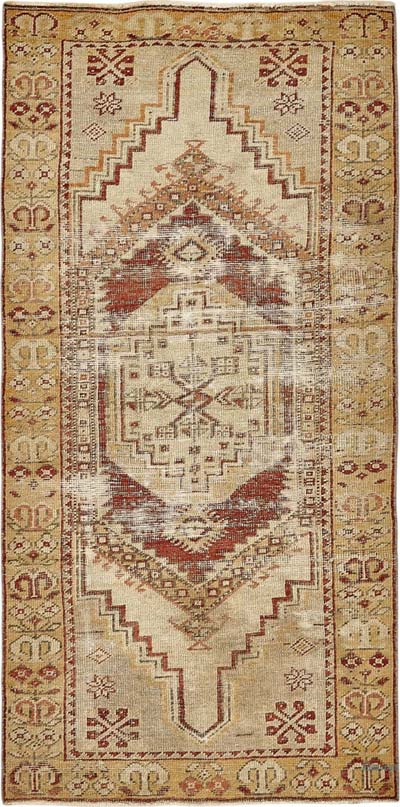 Vintage Turkish Hand-Knotted Rug - 3'  x 6'  (36" x 72")